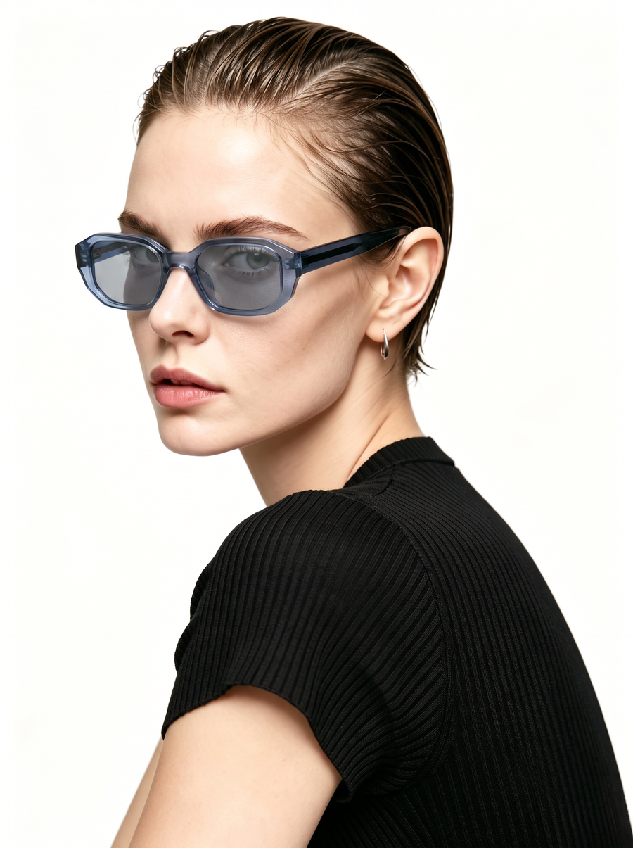 Timeless Retro Mason worn on the face